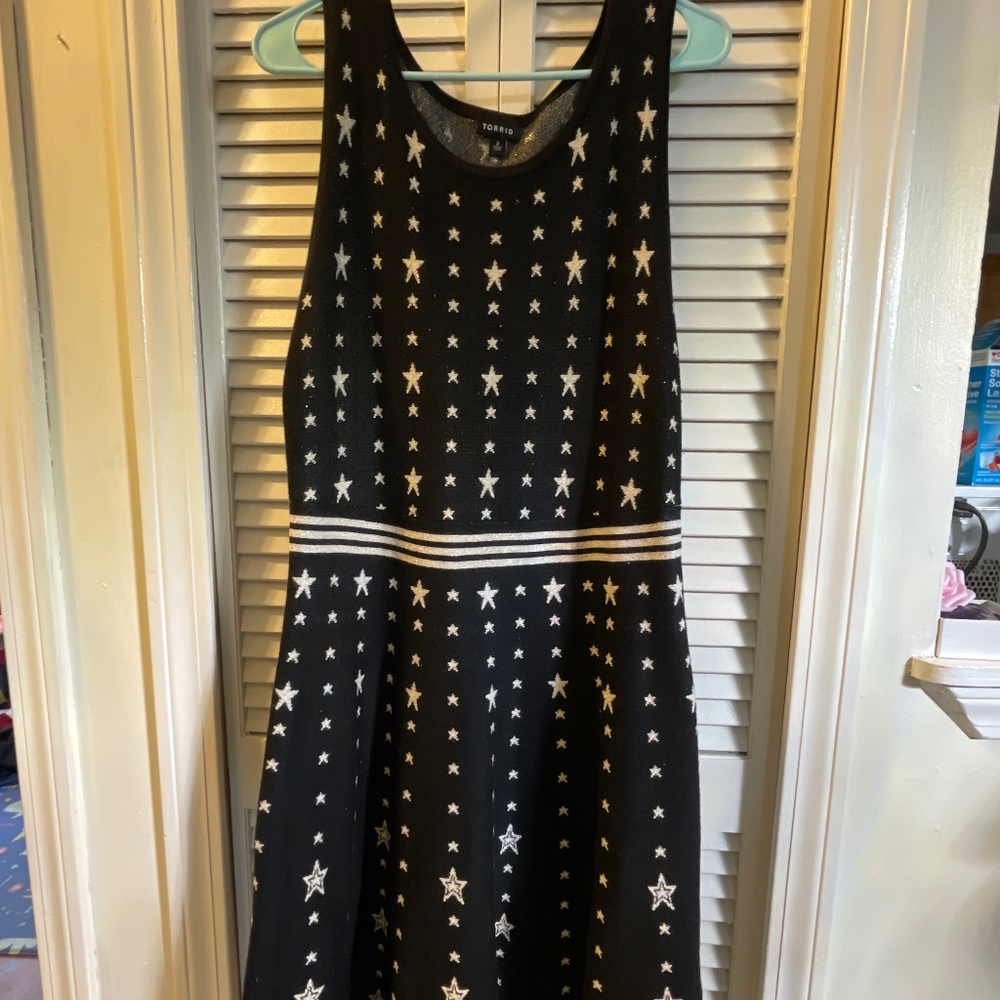 Torrid Sparkle Star Sweater Dress
